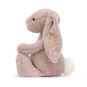 Personalised Bashful Luxe Bunny Rosa Huge