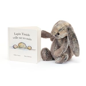 Lapin Timide Veille Sur Tes Nuits and Bashful Cottontail Bunny Medium
